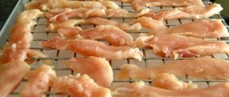 dried meat for training