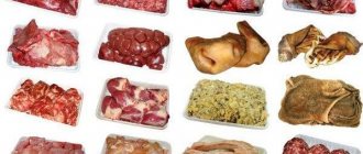 Полезные вещества в субпродуктах для собак